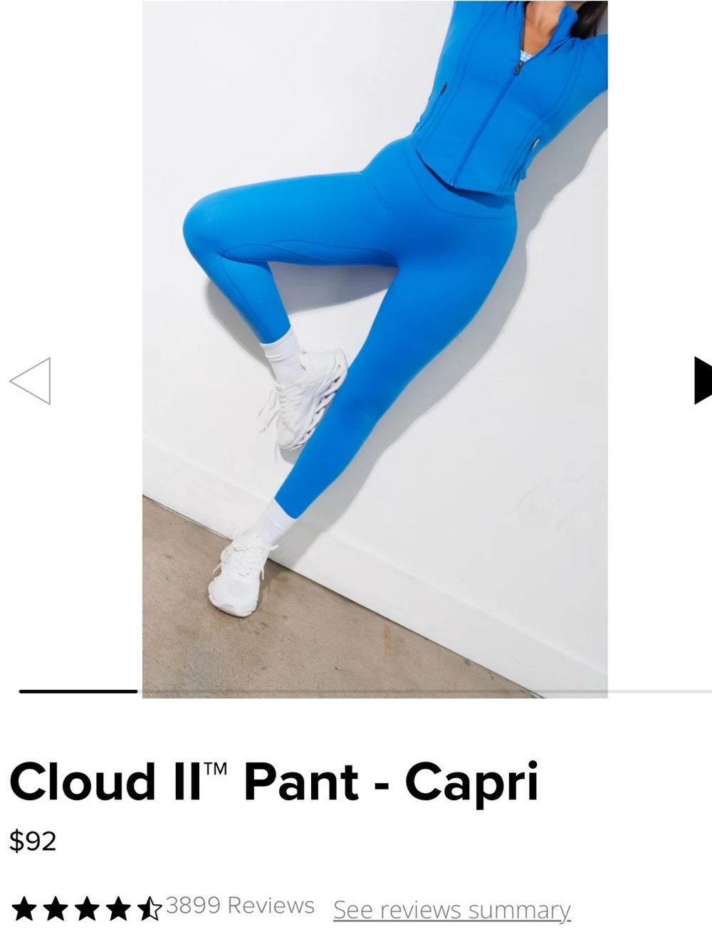 Vitality Cloud ll Capri - 3 piece workout set - Picture 5 of 6